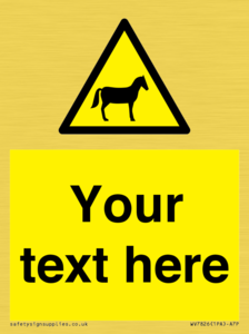 Custom warning horses